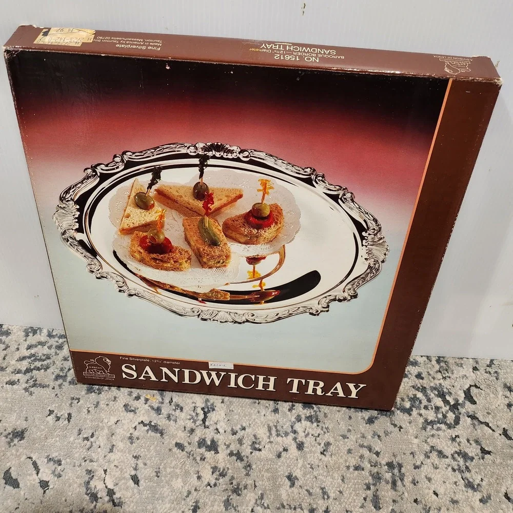 Sheridan Silverplate Sandwich Tray 12.75
